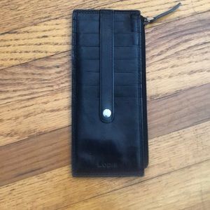 Black credit card case organizer “Lodis” leather